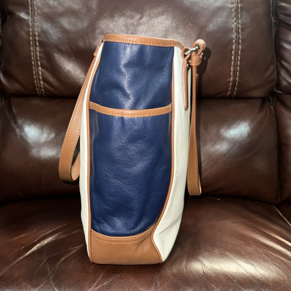 🔥🔥🔥Vintage Coach Colorblock Leather Shoulder Bag - Picture 5 of 15